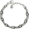 Brighton Pretty Tough Chain Bracelet Silver-Black Clearance