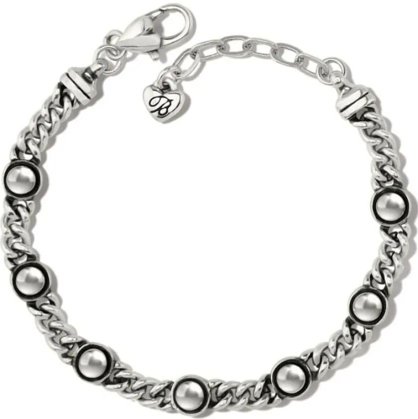 Brighton Pretty Tough Chain Bracelet Silver-Black Clearance