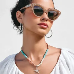 Brighton Pretty Tough Chain Sunglasses Cream Discount