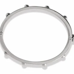 Brighton Pretty Tough Groove Hinged Bangle Silver Outlet