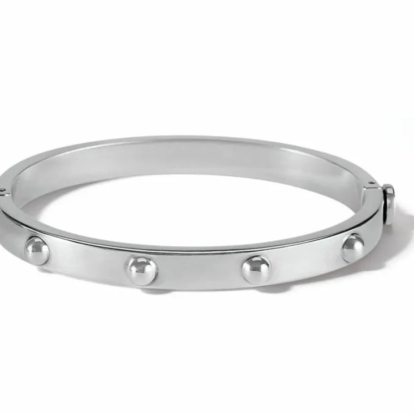 Brighton Pretty Tough Groove Hinged Bangle Silver Outlet