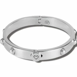 Brighton Pretty Tough Groove Hinged Bangle Silver Outlet