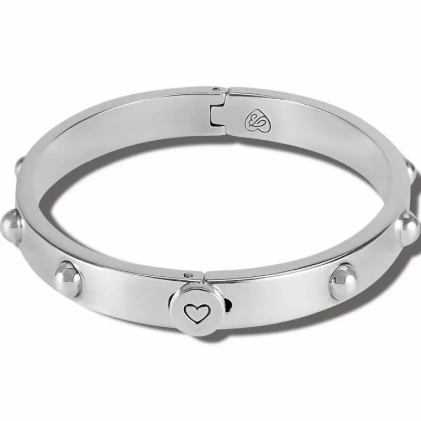Brighton Pretty Tough Groove Hinged Bangle Silver Outlet