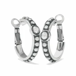 Brighton Pretty Tough Hoop Earrings Silver Fashion