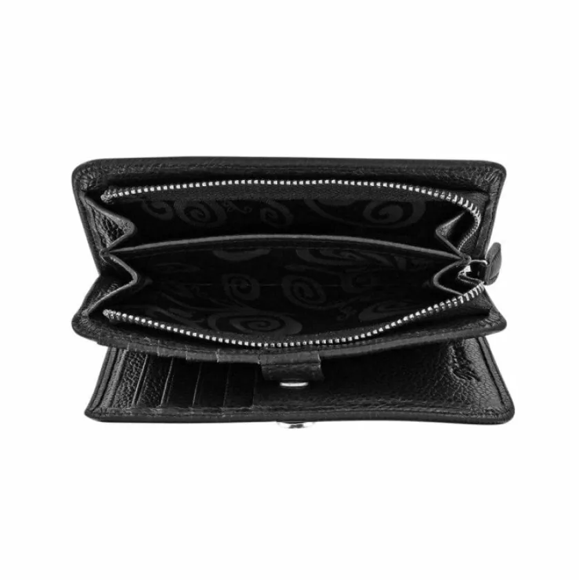 Brighton Pretty Tough Medium Zip Wallet Black Clearance
