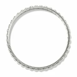 Brighton Pretty Tough Pierced Bangle Silver Hot