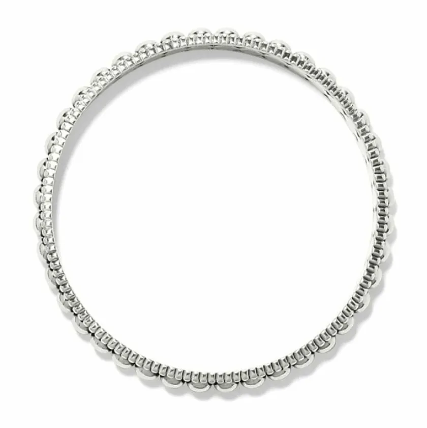 Brighton Pretty Tough Pierced Bangle Silver Hot