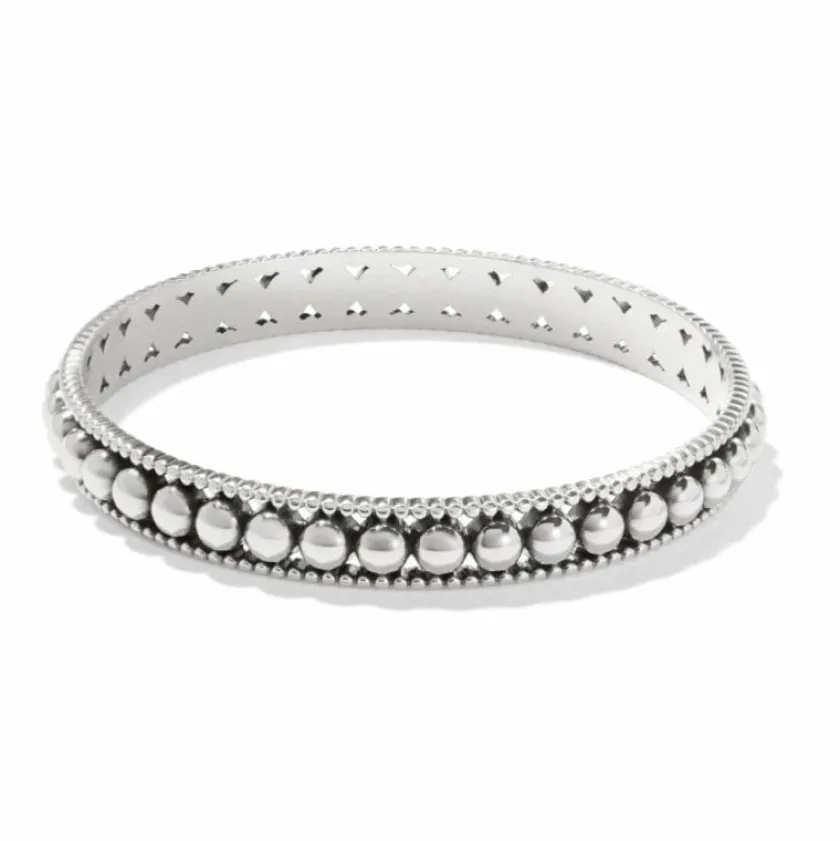 Brighton Pretty Tough Pierced Bangle Silver Hot