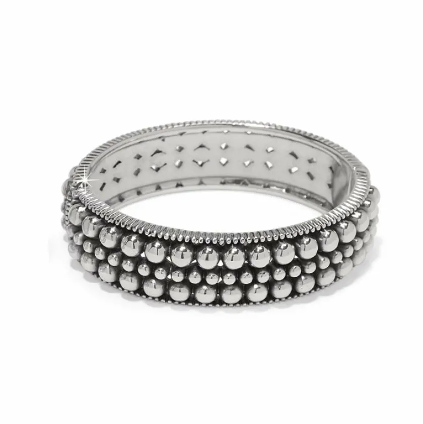 Brighton Pretty Tough Pierced Hinge Bangle Silver Clearance