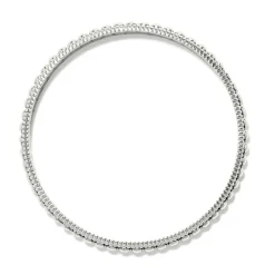 Brighton Pretty Tough Pierced Slim Bangle Silver Hot