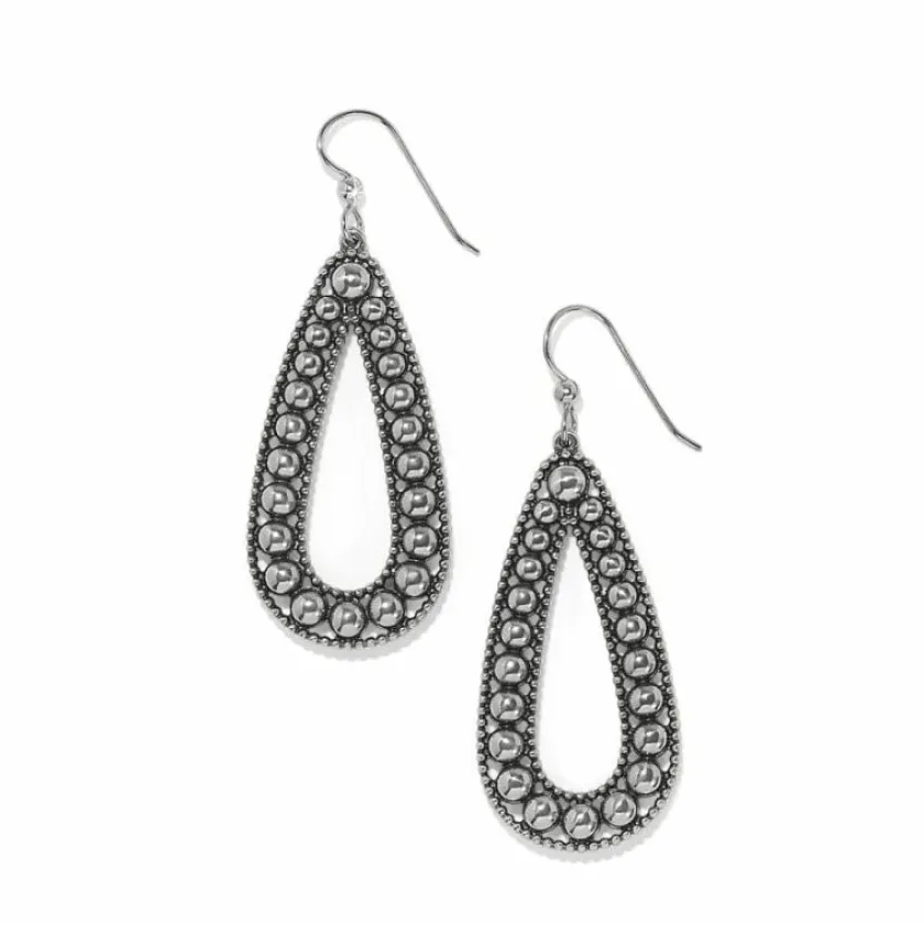 Brighton Pretty Tough Pierced Tear Drop Earrings Silver Sale