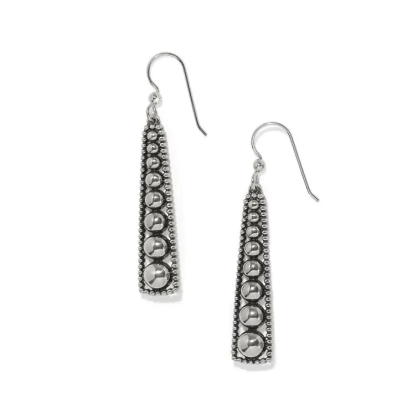 Brighton Pretty Tough Pyramid French Wire Earrings Silver Sale