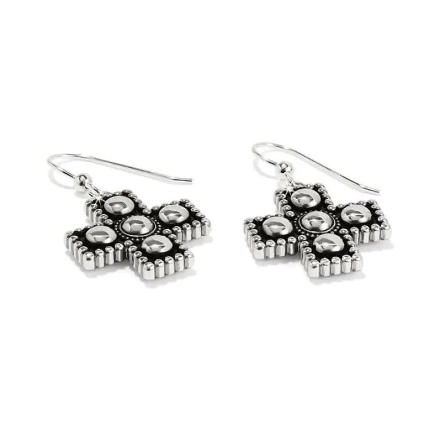 Brighton Pretty Tough Small Cross Earrings Silver Hot