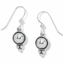 Brighton Pretty Tough Stud French Wire Earrings Silver Discount