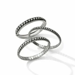 Brighton Pretty Tough Stud Hinged Bangle Silver Fashion