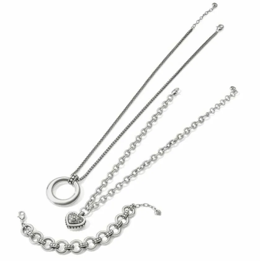 Brighton Pretty Tough Stud Link Bracelet Silver Outlet
