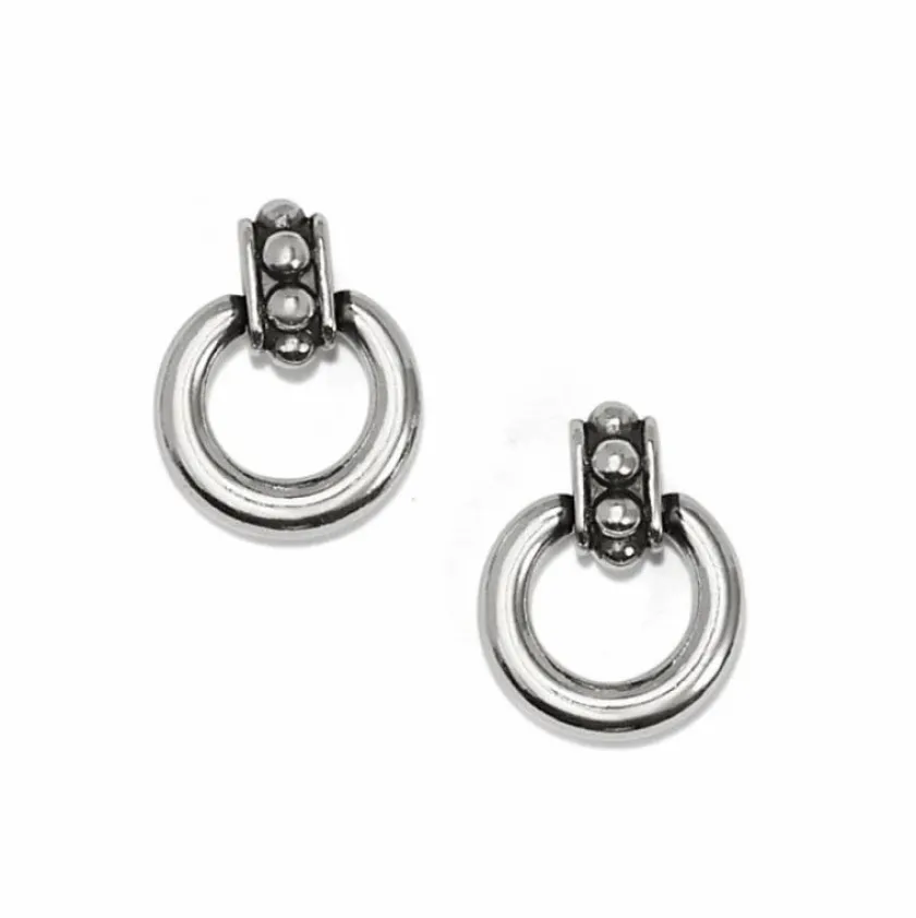Brighton Pretty Tough Stud Petite Post Drop Earrings Silver Discount