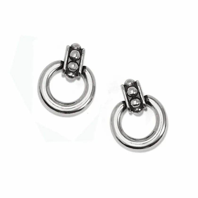 Brighton Pretty Tough Stud Petite Post Drop Earrings Silver Discount