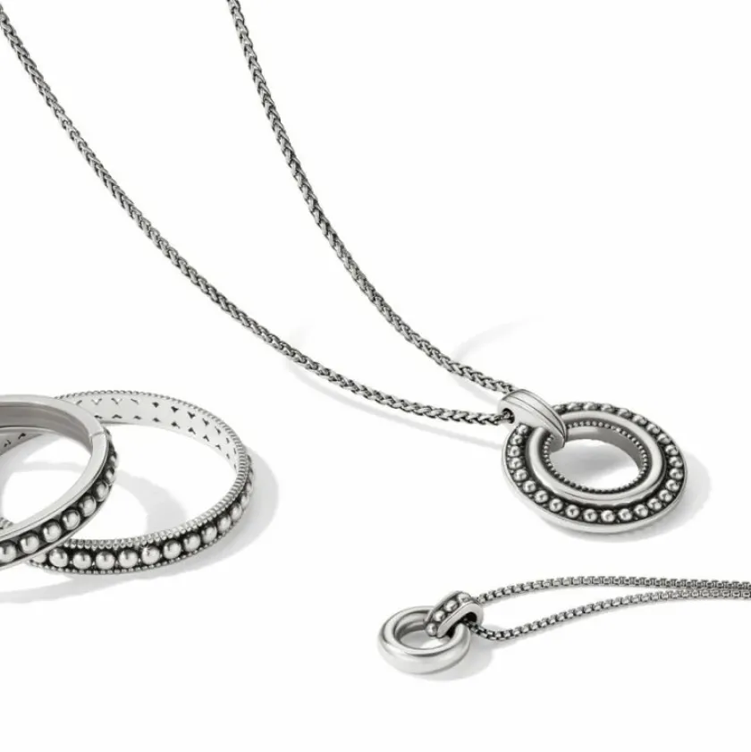 Brighton Pretty Tough Stud Ring Necklace Silver Outlet