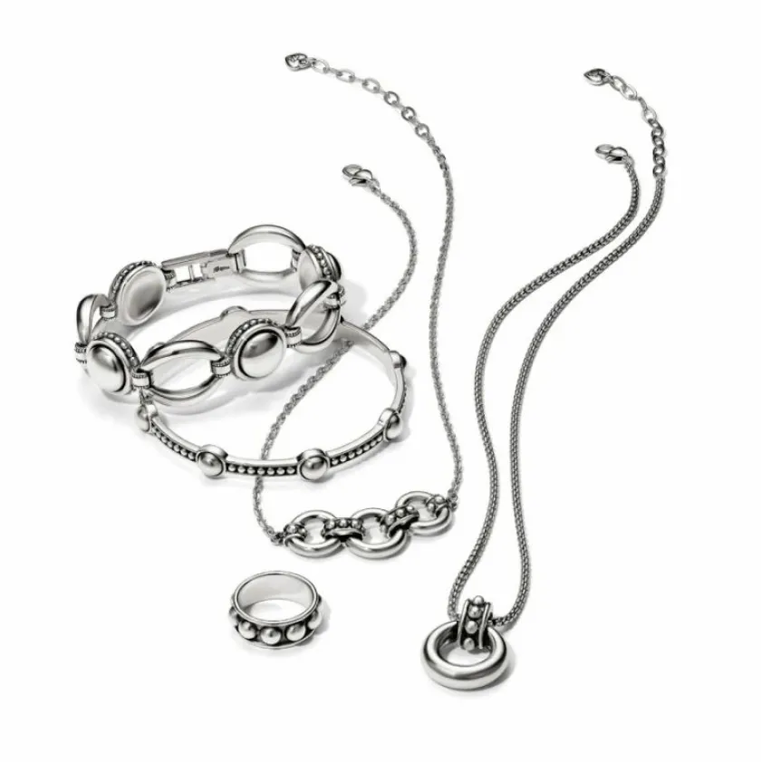 Brighton Pretty Tough Stud Ring Necklace Silver Outlet