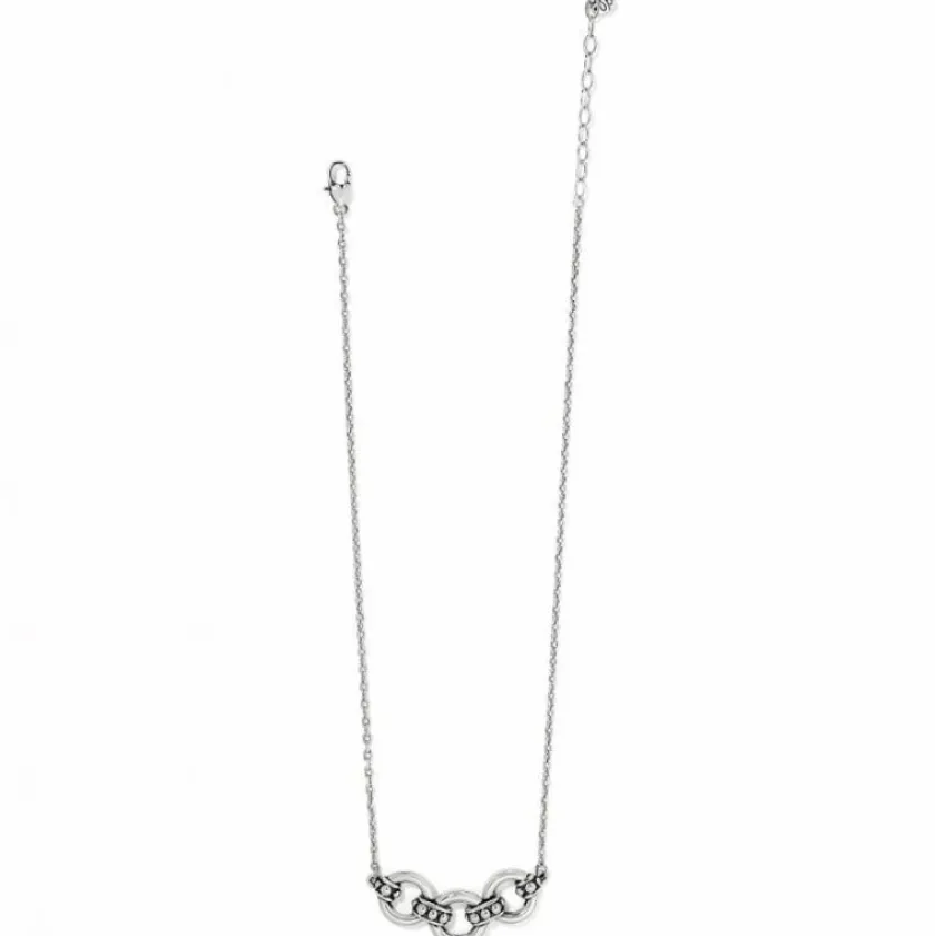 Brighton Pretty Tough Stud Trio Necklace Silver Outlet