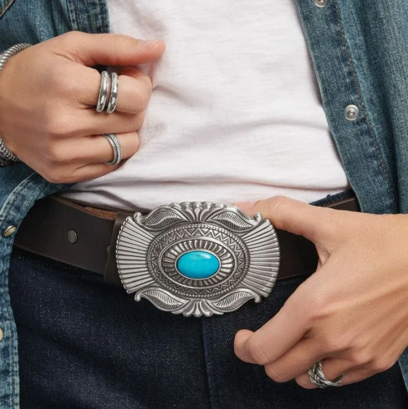 Brighton Raindance Belt Brown-Turquoise Online