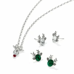Brighton Reindeer Glitz Mini Post Earrings Fashion