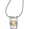 Brighton Remember Your Heart Necklace Silver-GoldBrush Best