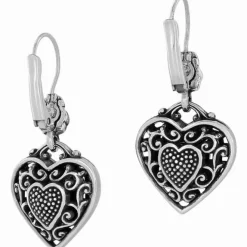 Brighton Reno Heart Leverback Earrings Silver Sale