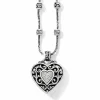 Brighton Reno Heart Necklace Silver Best