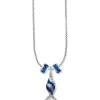 Brighton Retro Fish Charm Necklace Silver-Blue Best