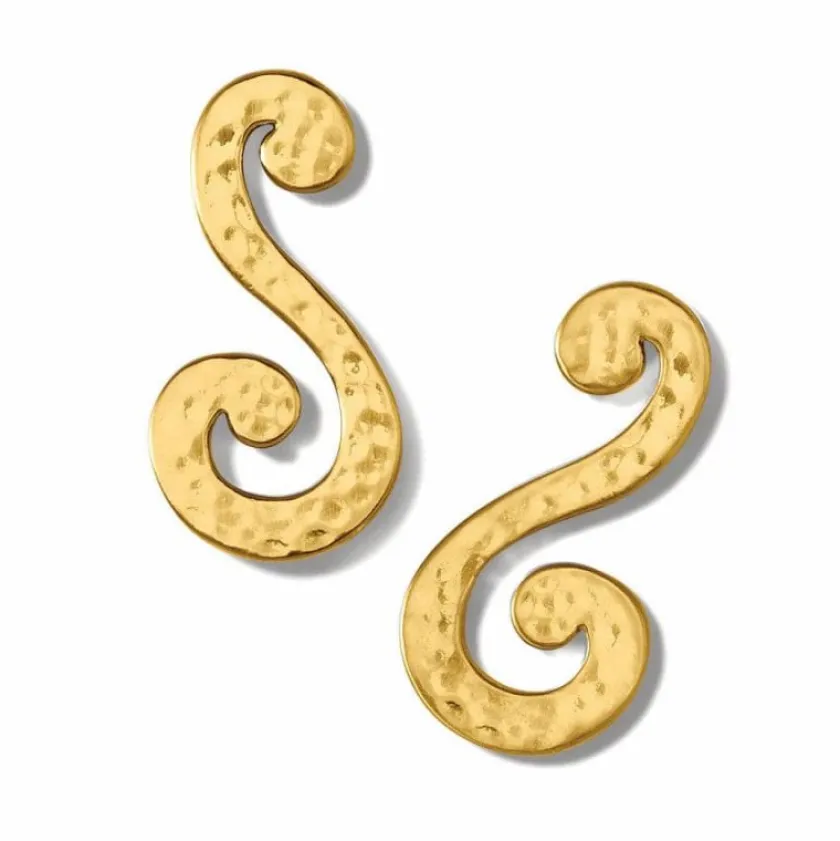 Brighton Royale Long Post Earrings Gold Outlet