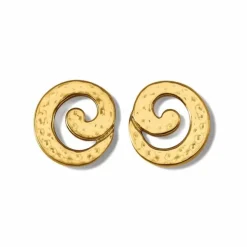 Brighton Royale Round Post Earrings Gold Hot