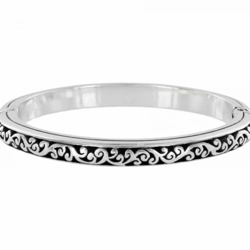Brighton Sacred Cross Hinged Bangle Silver Clearance