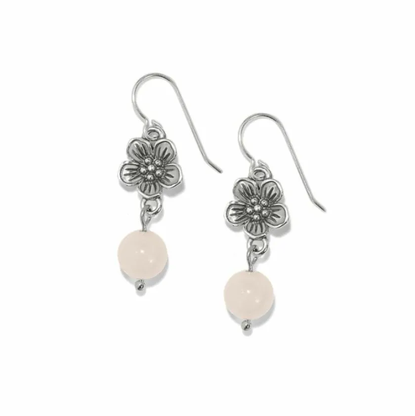 Brighton Sakura Beaded French Wire Earrings Silver-Pink New