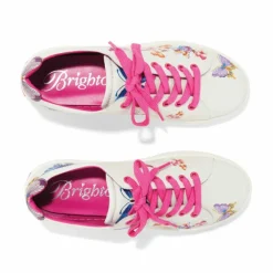 Brighton Sakura Embroidered Sneakers White-Multi Sale