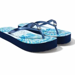 Brighton Sand Flip Flops Blues Clearance