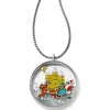 Brighton Santa's Sleigh Shaker Convertible Necklace Silver-Multi Hot