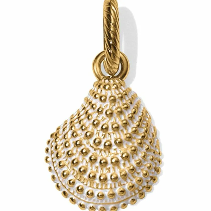 Brighton Sassy Shell Charm Gold-White Sale