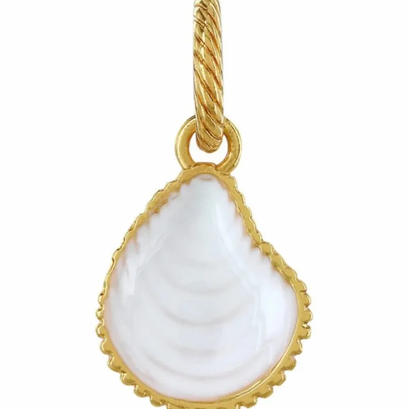 Brighton Sassy Shell Charm Gold-White Sale
