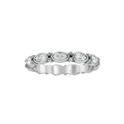 Brighton Scalloped Stack Ring Silver New