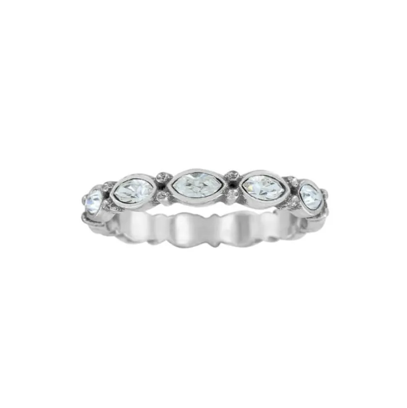 Brighton Scalloped Stack Ring Silver New