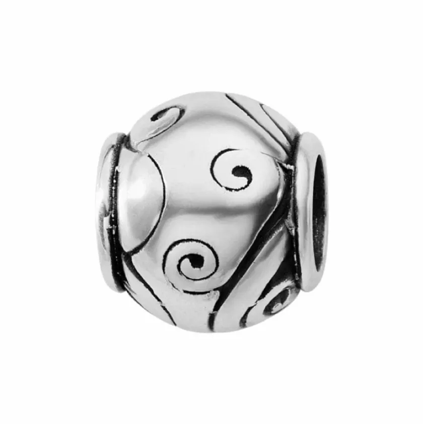 Brighton Scroll Forward Bead Silver Clearance