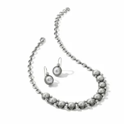 Brighton Sea Gem Collar Necklace Silver-Pearl Online