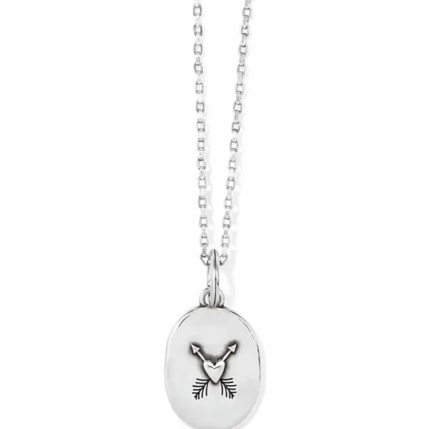 Brighton Sentiments Balance Convertible Reversible Necklace Silver Clearance