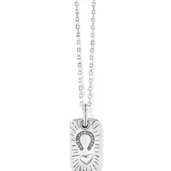 Brighton Sentiments Change Convertible Reversible Necklace Silver Outlet