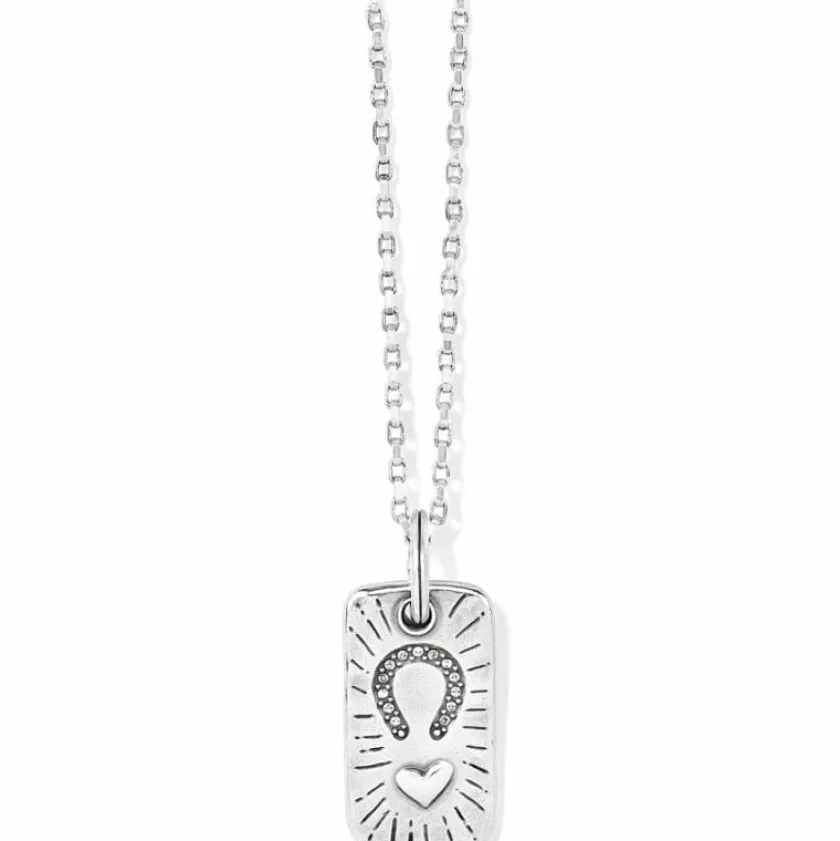 Brighton Sentiments Change Convertible Reversible Necklace Silver Outlet