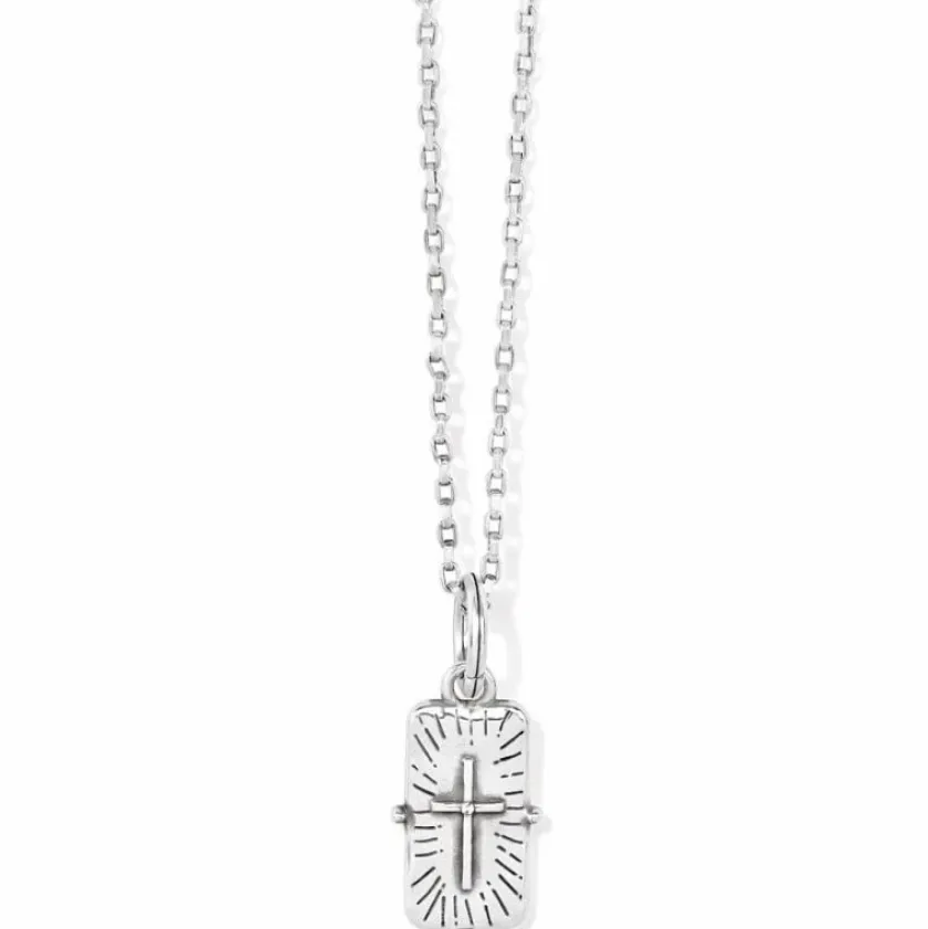 Brighton Sentiments Love Today Reversible Necklace Silver Fashion