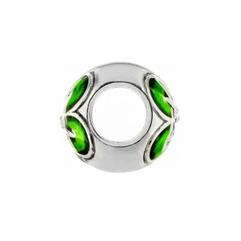 Brighton Shamrock Bead Silver-Green Fashion