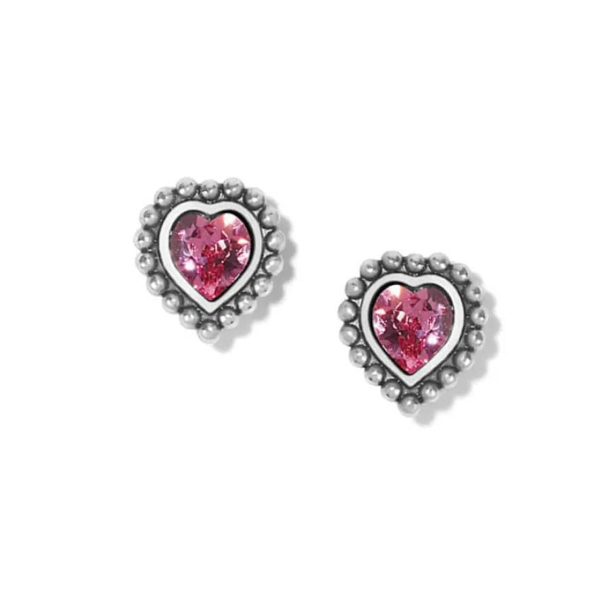 Brighton Shimmer Heart Mini Post Earrings New
